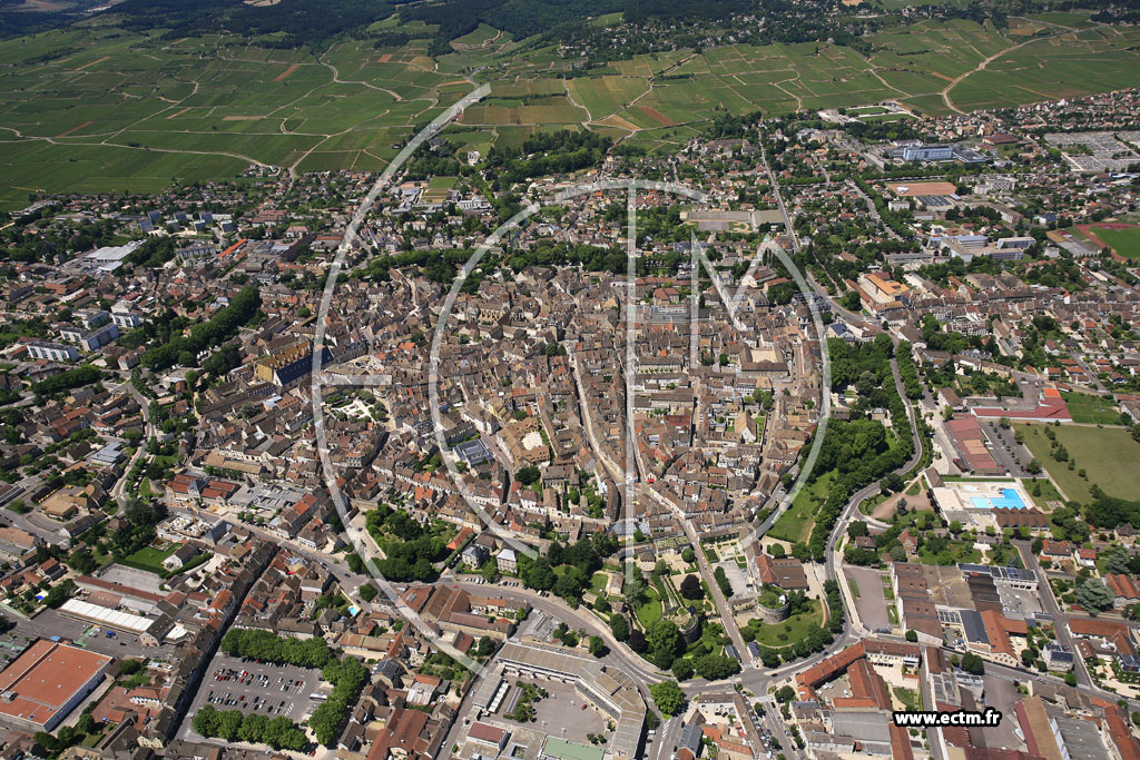 Photo arienne de Beaune
