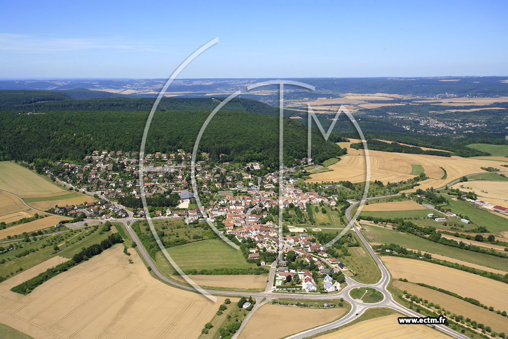 Photo arienne de Corcelles-les-Monts