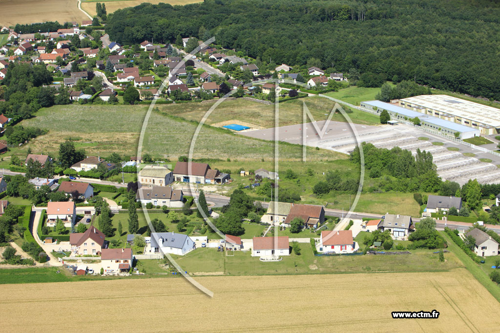 Photo arienne de Corcelles-ls-Cteaux