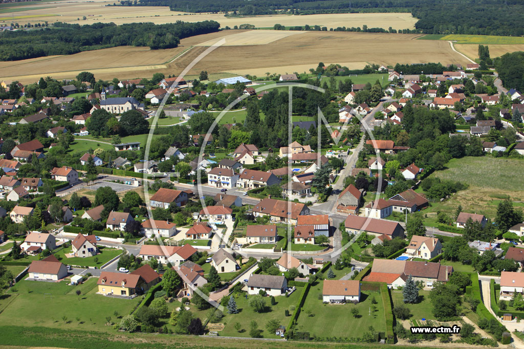 Photo arienne de Corcelles-ls-Cteaux