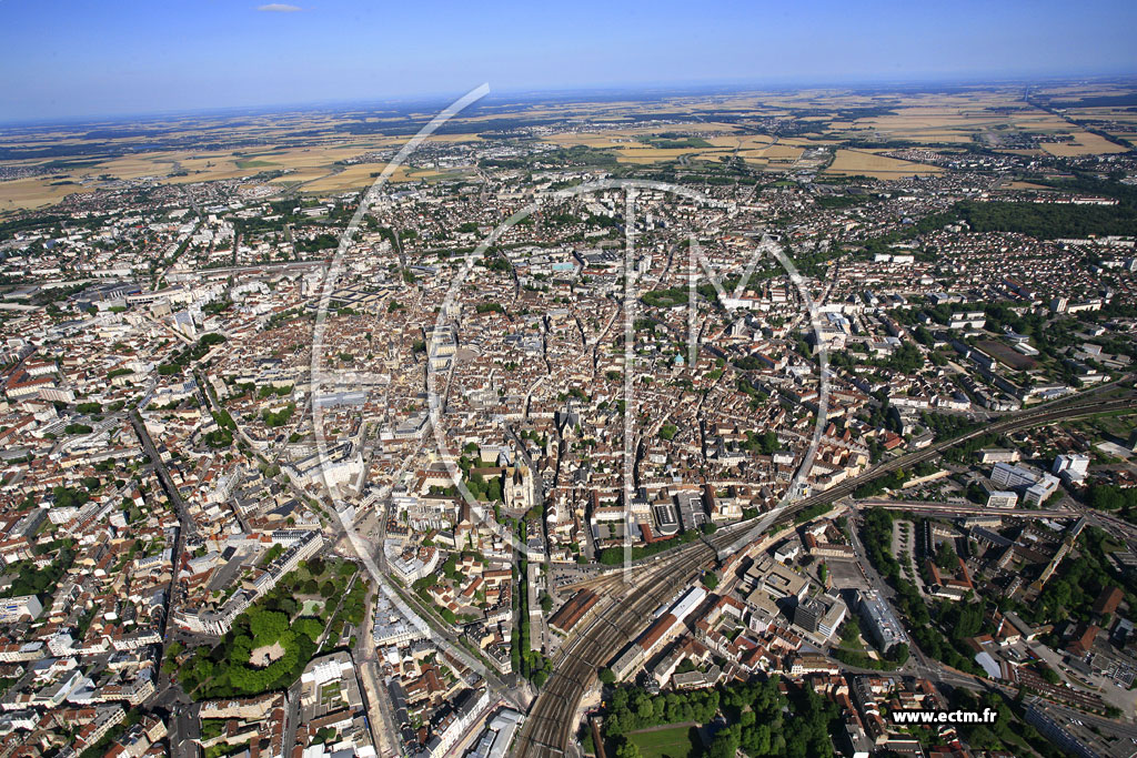 Photo arienne de Dijon