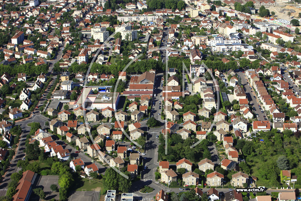 Photo arienne de Dijon (Bourroches)