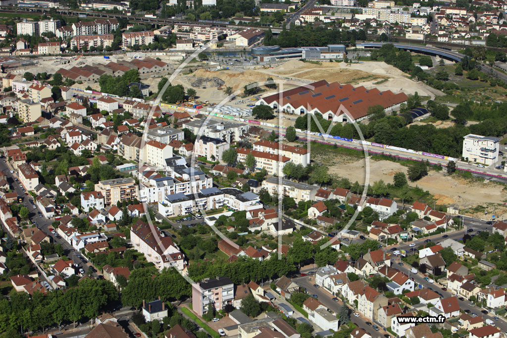 Photo arienne de Dijon (Bourroches)