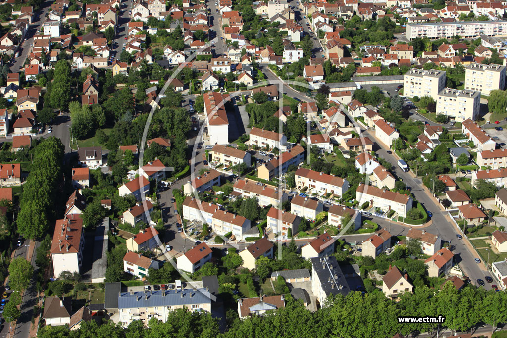 Photo arienne de Dijon (Bourroches)