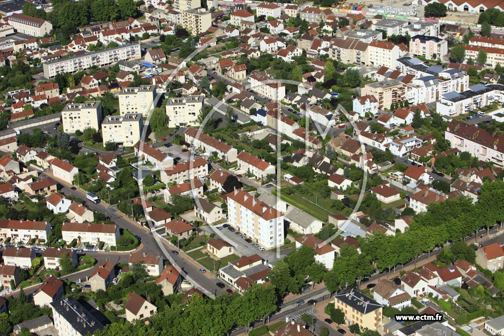 Photo arienne de Dijon (Bourroches)