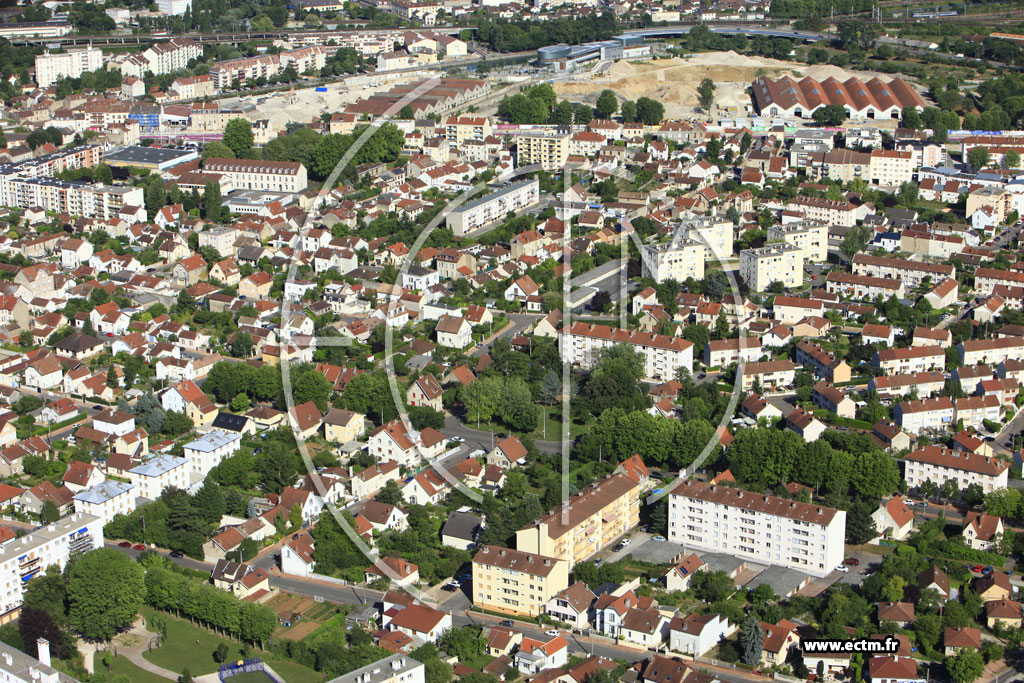 Photo arienne de Dijon (Bourroches)