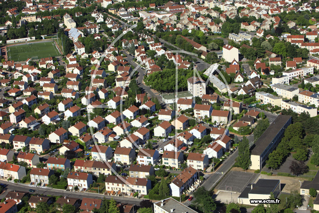 Photo arienne de Dijon (Bourroches)
