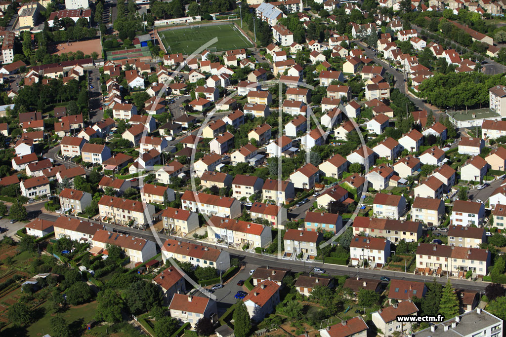 Photo arienne de Dijon (Bourroches)