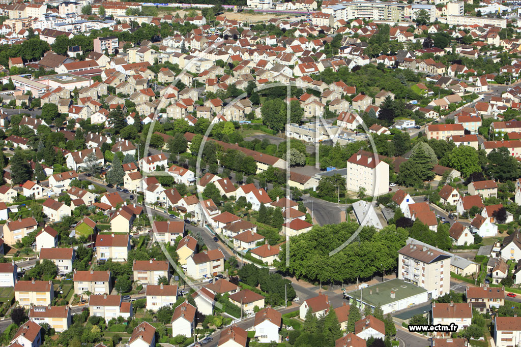 Photo arienne de Dijon (Bourroches)