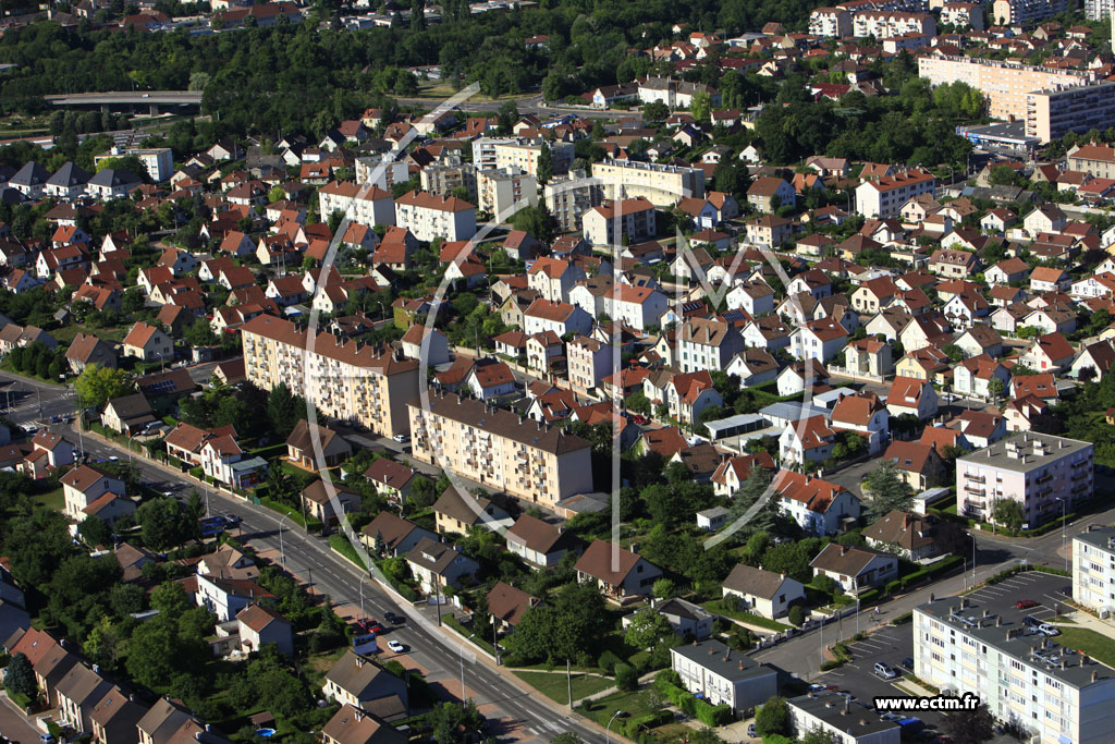 Photo arienne de Dijon (Bourroches)