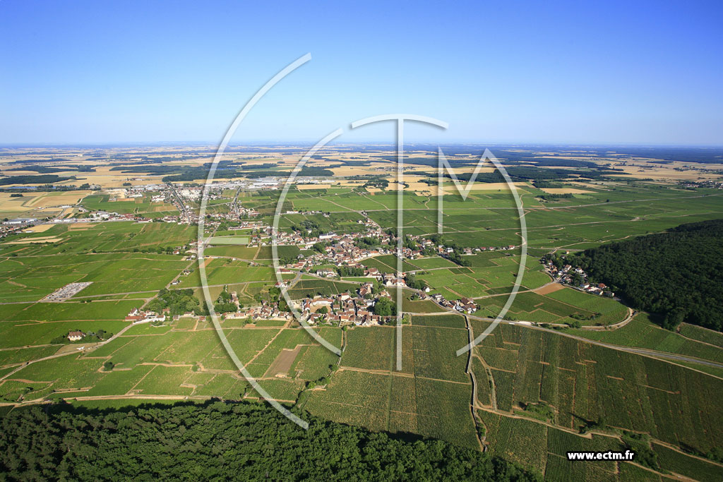 Photo arienne de Gevrey-Chambertin