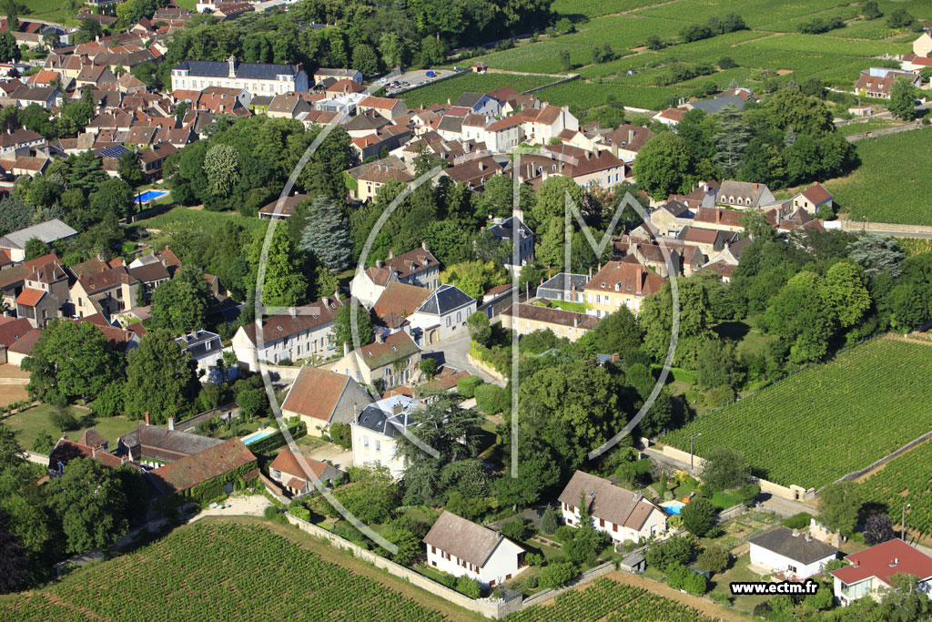 Photo arienne de Gevrey-Chambertin