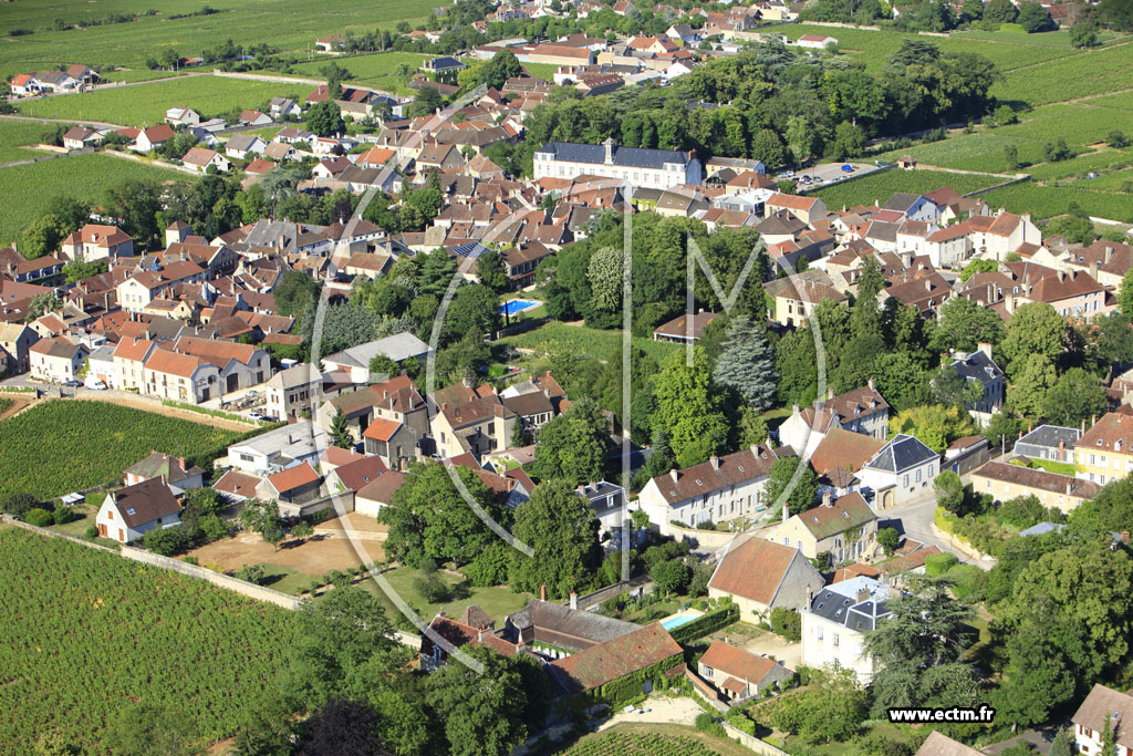 Photo arienne de Gevrey-Chambertin