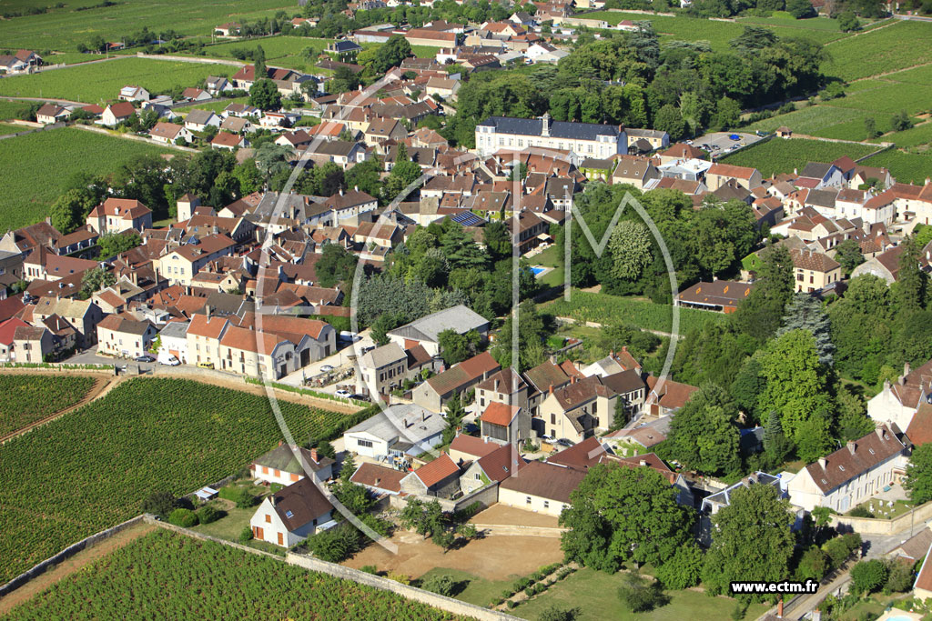 Photo arienne de Gevrey-Chambertin