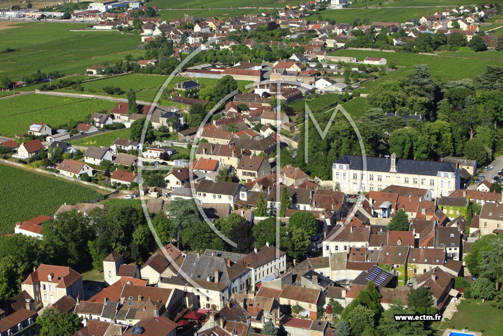 Photo arienne de Gevrey-Chambertin