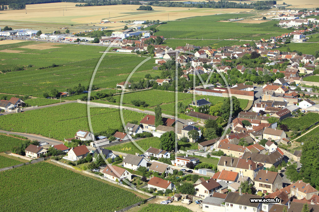 Photo arienne de Gevrey-Chambertin