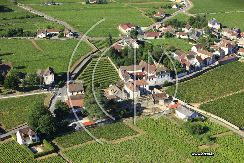 Photo arienne de Gevrey-Chambertin
