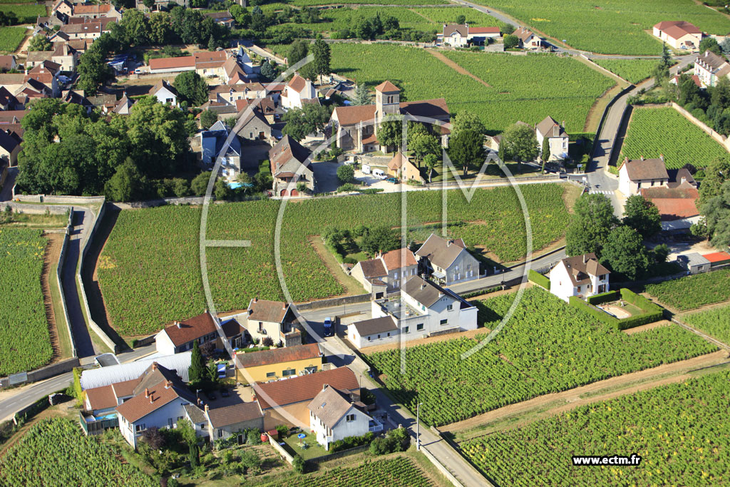 Photo arienne de Gevrey-Chambertin