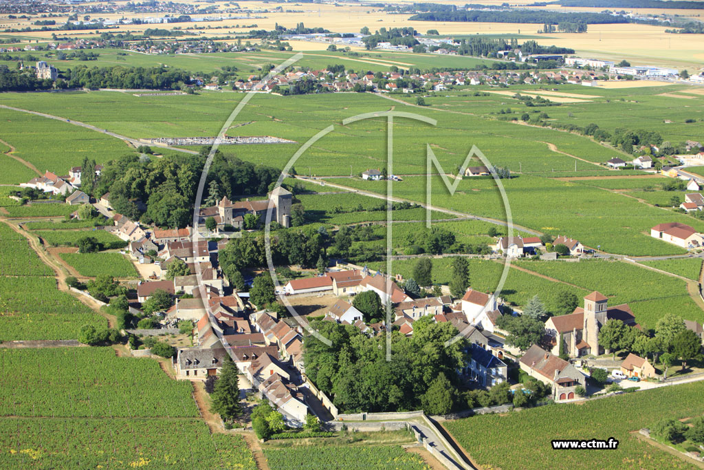 Photo arienne de Gevrey-Chambertin