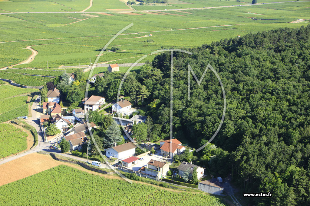 Photo arienne de Gevrey-Chambertin
