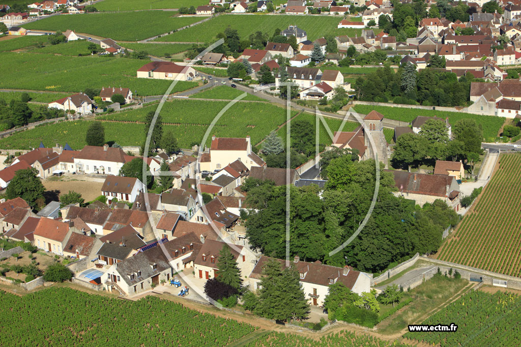 Photo arienne de Gevrey-Chambertin