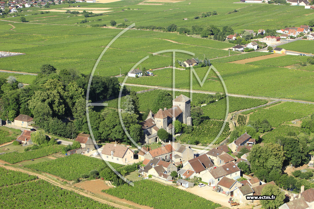 Photo arienne de Gevrey-Chambertin