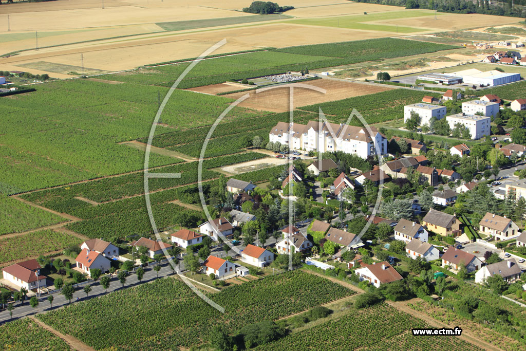 Photo arienne de Gevrey-Chambertin (La Justice)