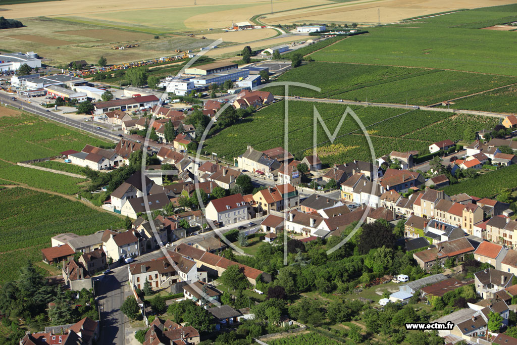 Photo arienne de Gevrey-Chambertin (Les Baraques de Gevrey-Chambertin)