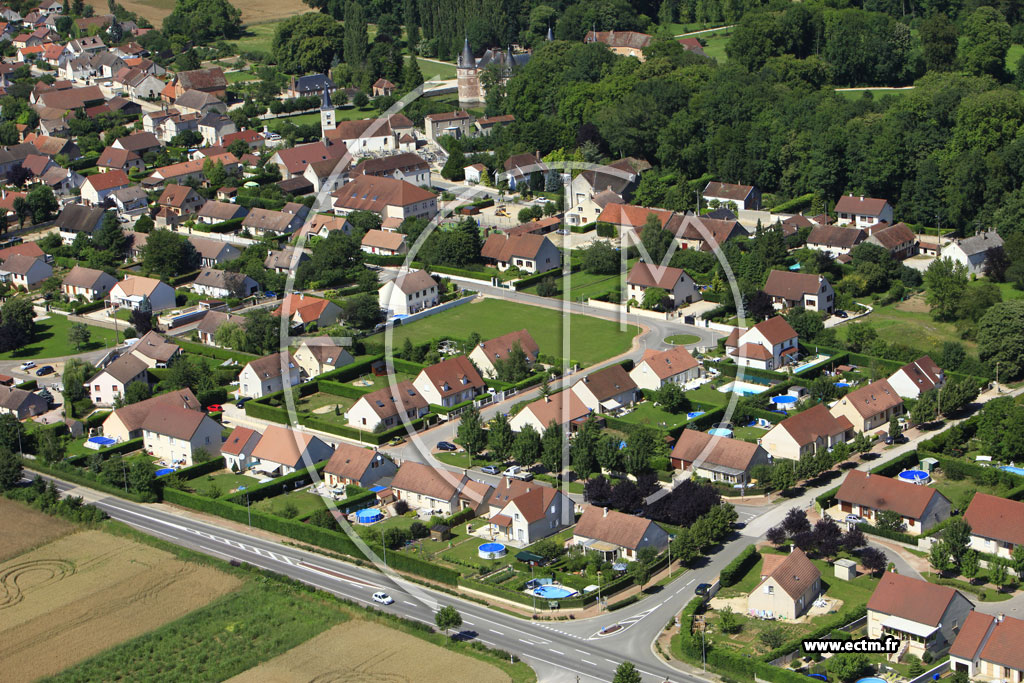 Photo arienne de Longecourt-en-Plaine