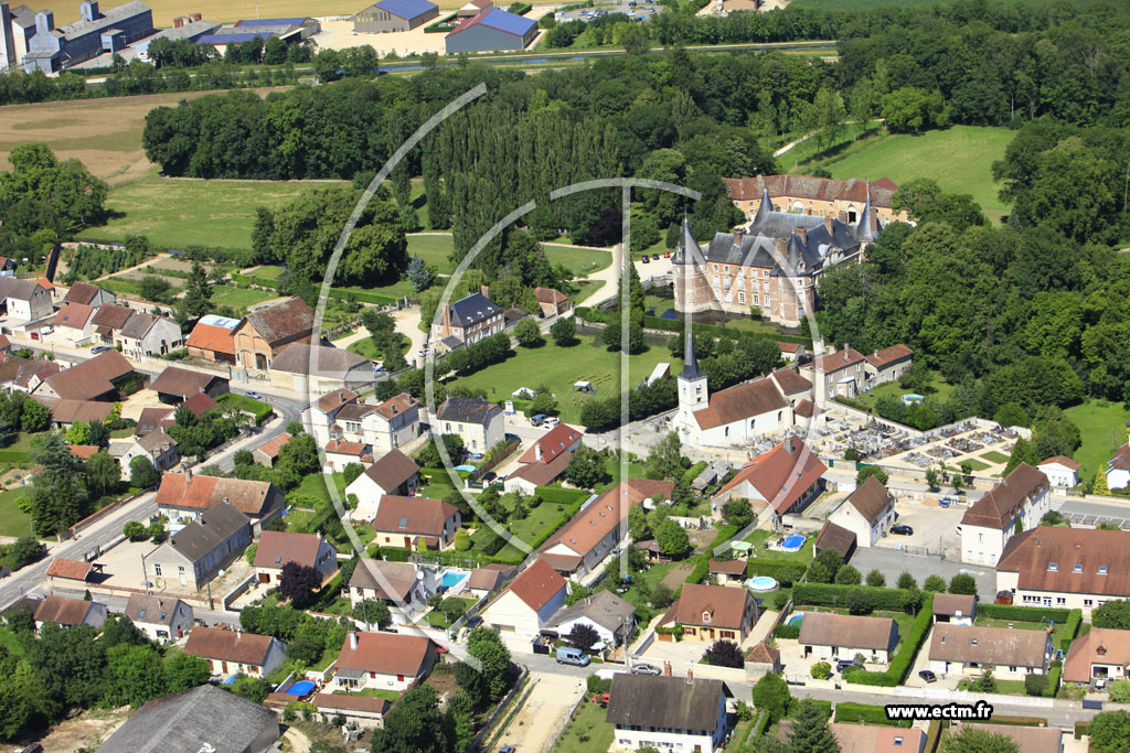 Photo arienne de Longecourt-en-Plaine