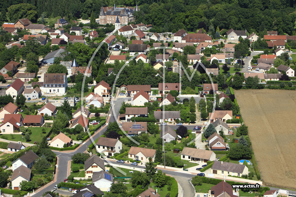 Photo arienne de Longecourt-en-Plaine