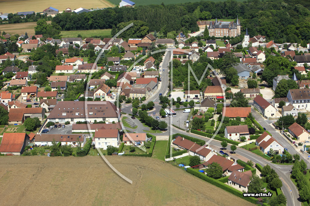Photo arienne de Longecourt-en-Plaine