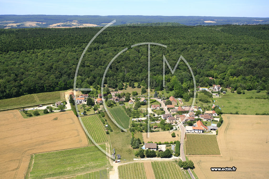 Photo arienne de Nuits-Saint-Georges (Corboin)