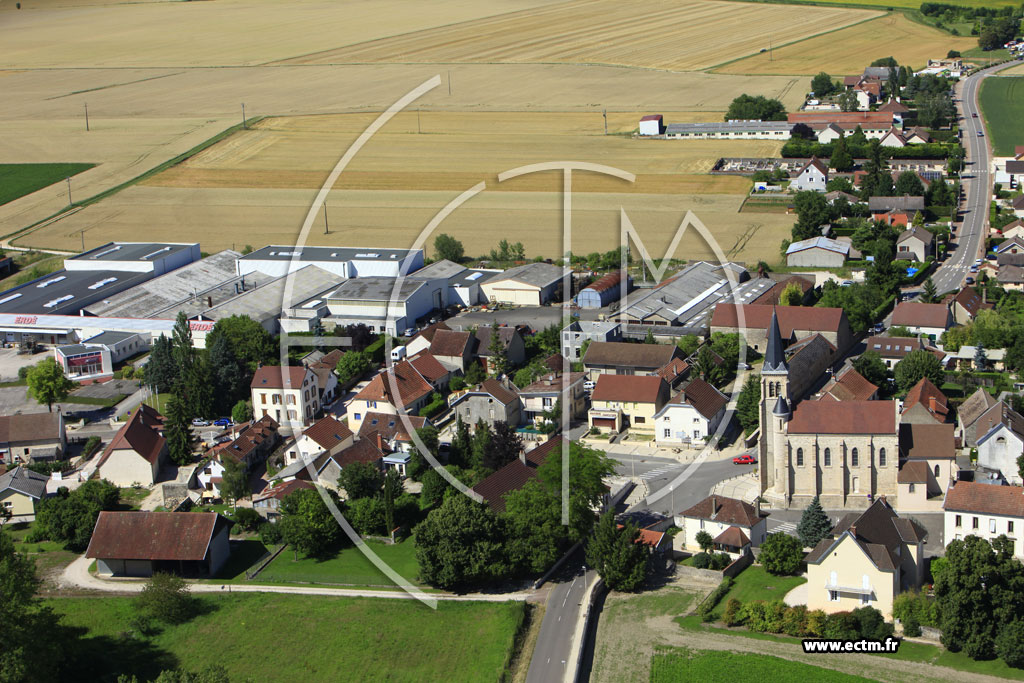 Photo arienne de Saulon-la-Chapelle