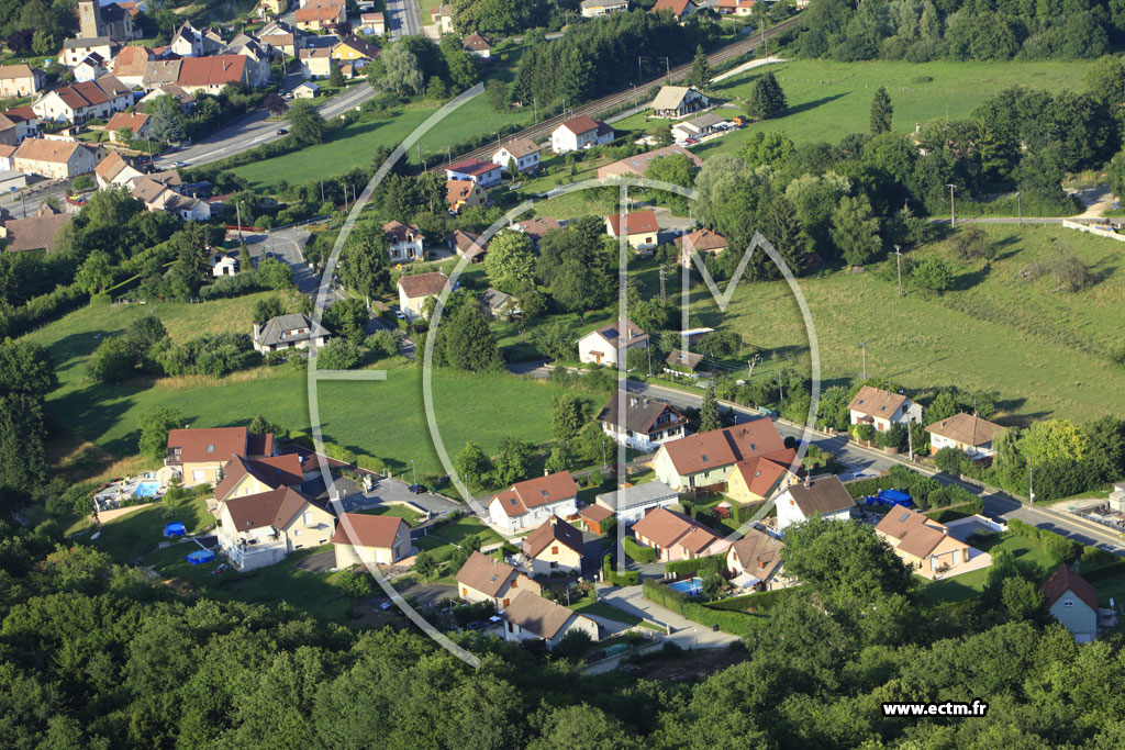 Photo arienne de Dampierre-sur-le-Doubs