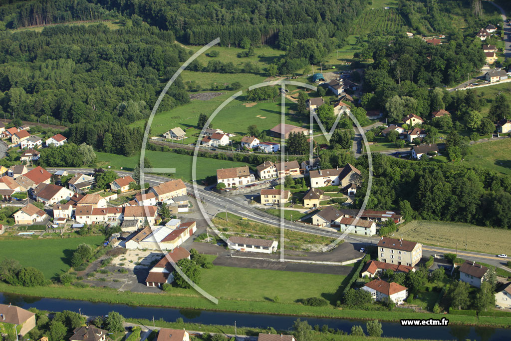 Photo arienne de Dampierre-sur-le-Doubs