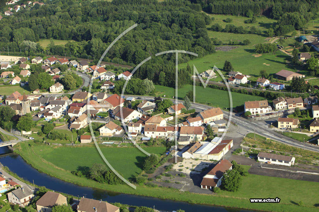 Photo arienne de Dampierre-sur-le-Doubs