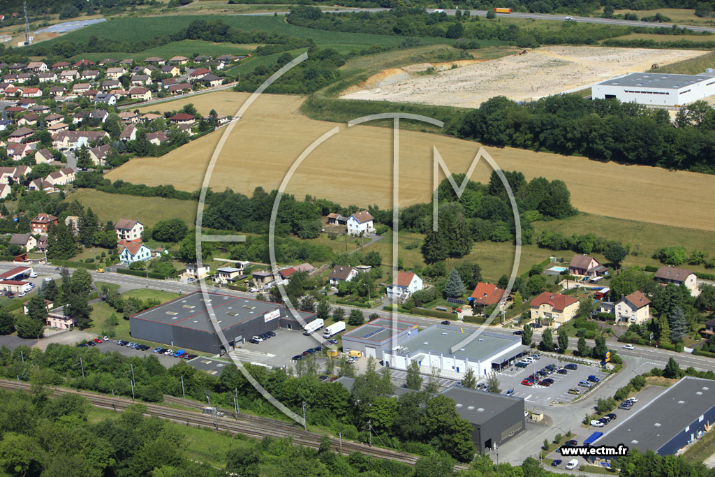 Photo arienne de Hricourt