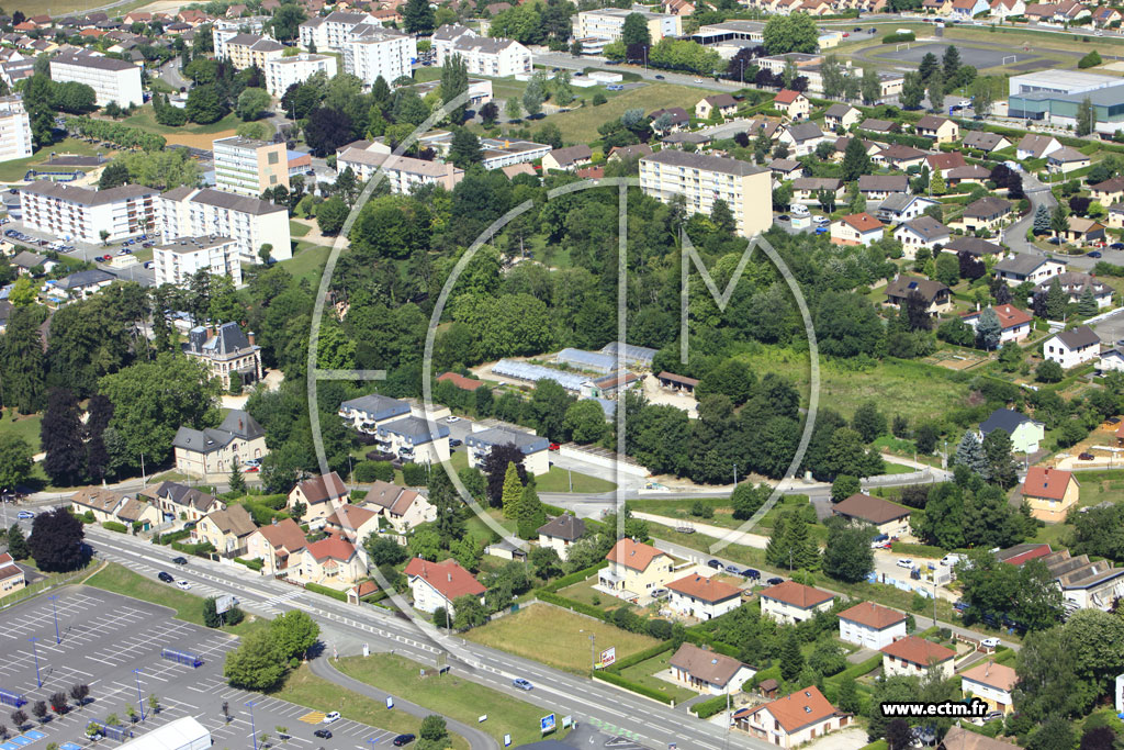 Photo arienne de Hricourt