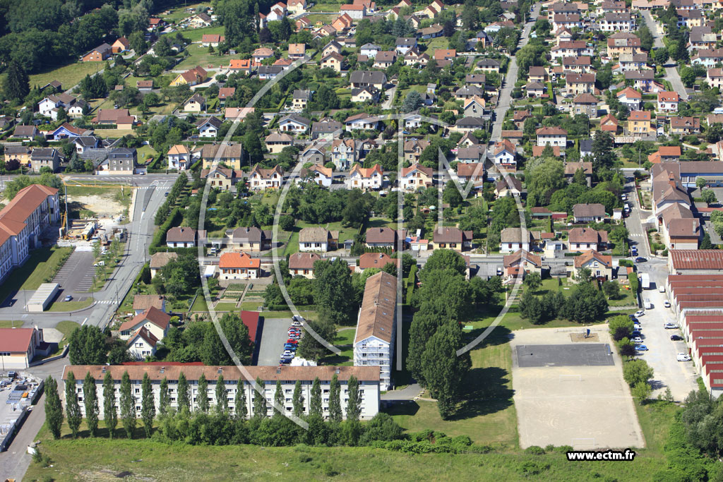Photo arienne de Hricourt