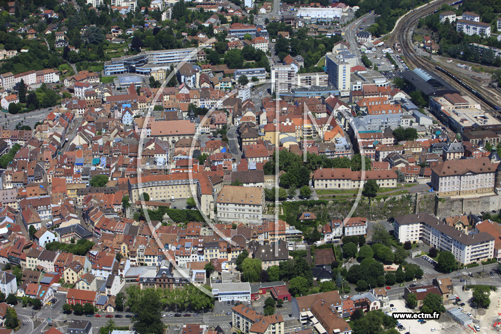 Photo arienne de Montbliard