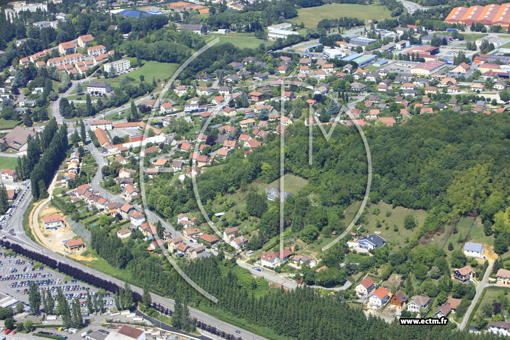 Photo arienne de Montbliard (La Chaux)