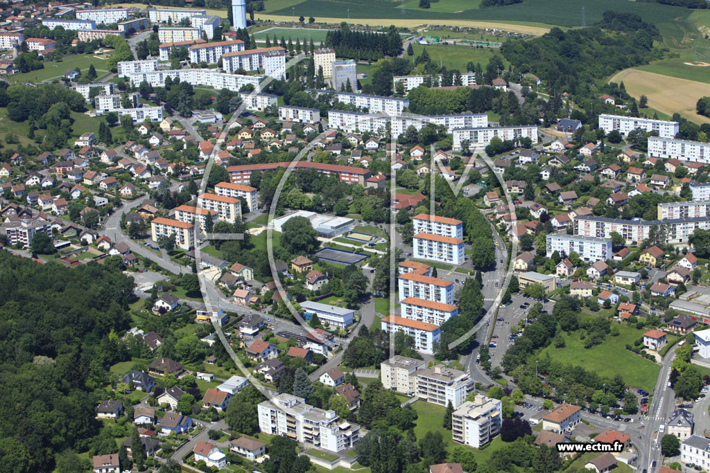 Photo arienne de Montbliard (La Chiffogne)