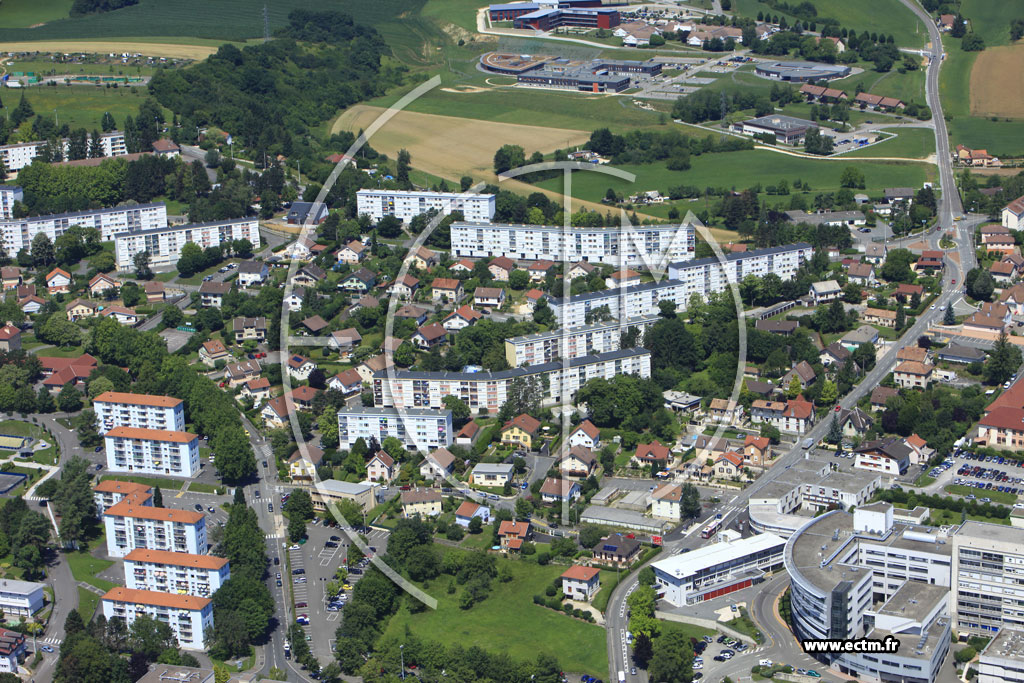 Photo arienne de Montbliard (La Chiffogne)