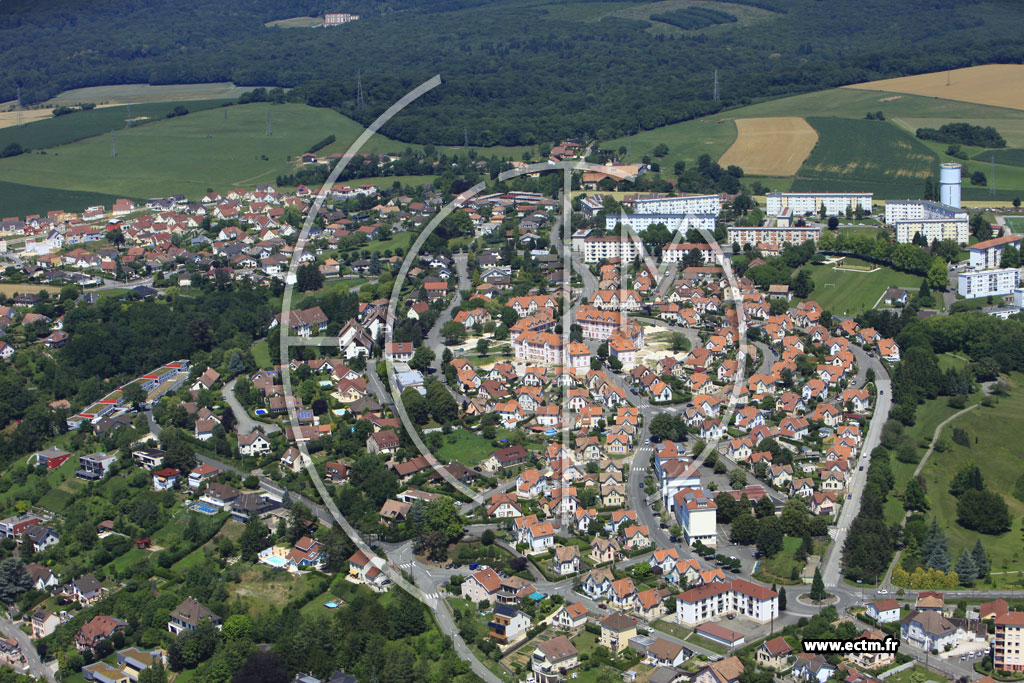 Photo arienne de Montbliard (La Citadelle)