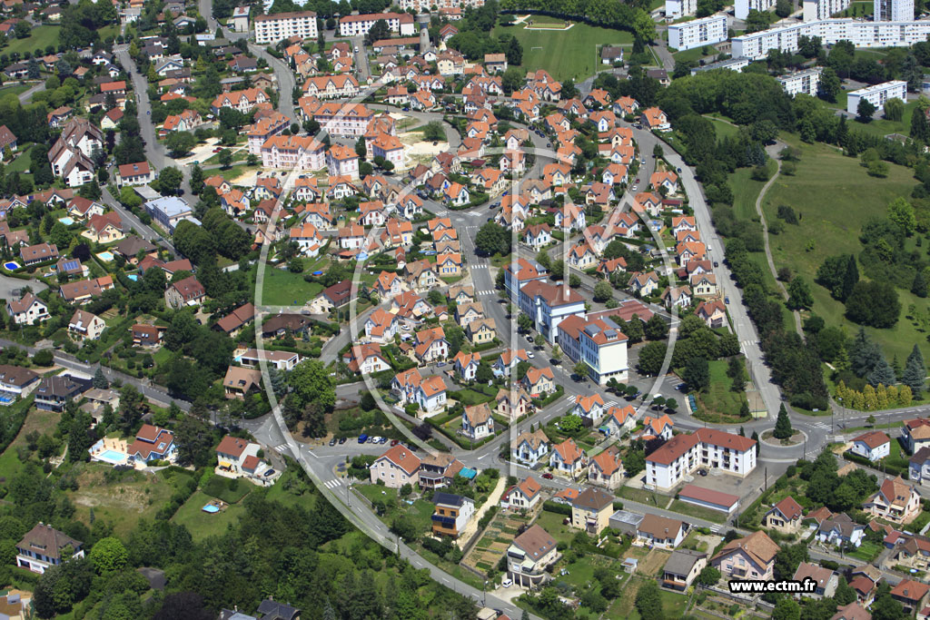 Photo arienne de Montbliard (La Citadelle)