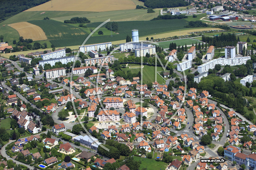 Photo arienne de Montbliard (La Citadelle)