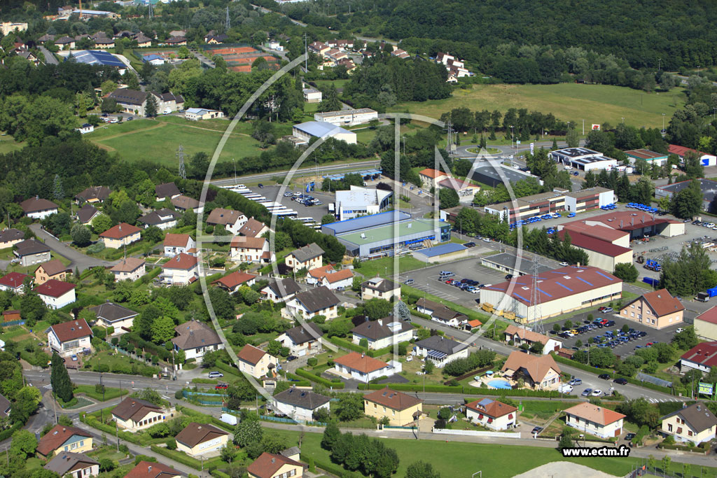 Photo arienne de Montbliard (Le Charmontet)