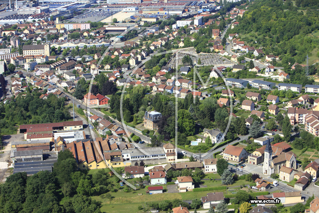 Photo arienne de Sochaux