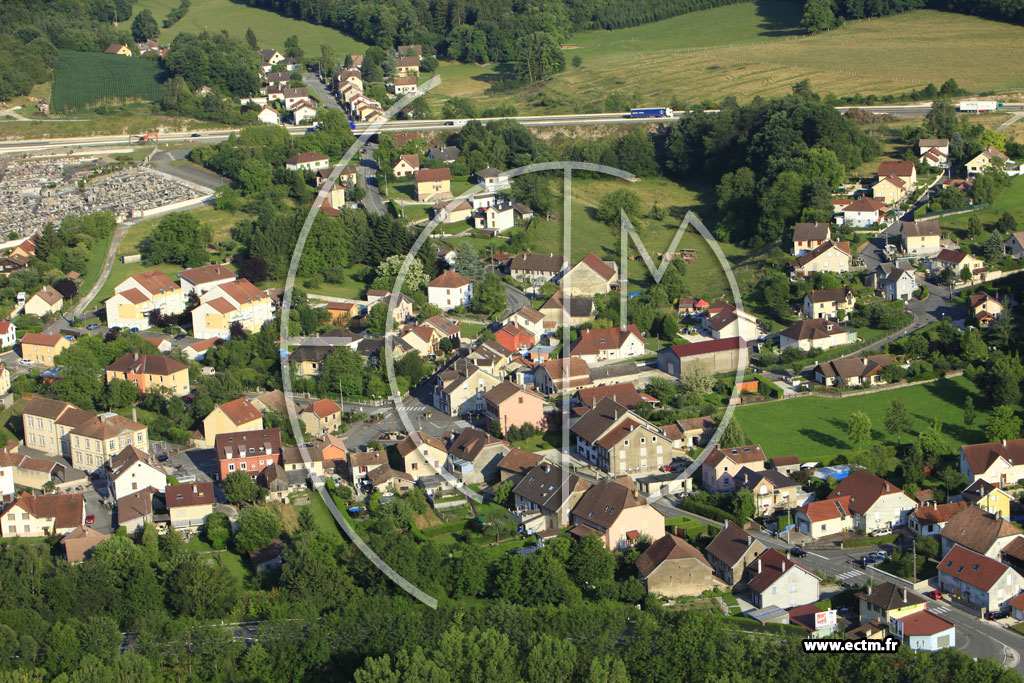 Photo arienne de Voujeaucourt
